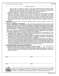TREC Form 40-9 Third Party Financing Addendum - Texas, Page 2