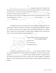 Application for Order Directing Payment out of the Real Estate Inspection Recovery Fund - Texas, Page 2