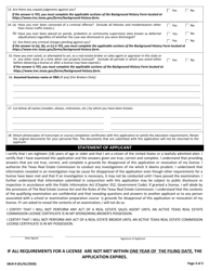 Form SBLR-9 Reinstatement of Real Estate Sales Agent License or Broker License by Individual - Texas, Page 3