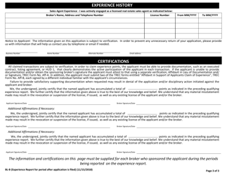 Supplement B Qualifying Experience Report for a Broker License After an Application Has Been Filed - Texas, Page 3
