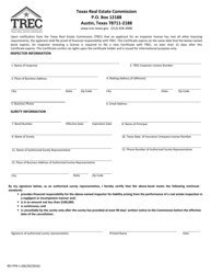 Document preview: Form REI PFR-1 Proof of Financial Responsibility - Texas