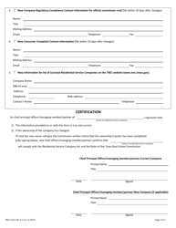 TREC Form RSC8-1 Residential Service Company Notice of Modification - Texas, Page 2