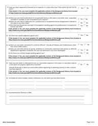 Form REIA-7 Application for Real Estate Inspector License Application - Texas, Page 3