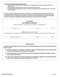 Form CDO/MGR-4 Change of Designated Broker for a Business Entity - Texas, Page 2