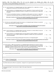 Form ERW AB-5 Application for Easement or Right-Of-Way Registration by a Business - Texas, Page 3