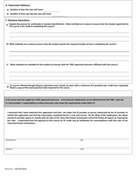 Form ICE CA-2 Inspector Continuing Education (Ce) Course Application - Texas, Page 2