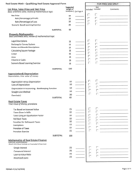 Form REMath-0 Qualifying Real Estate Course Approval Form (Real Estate Math - 30 Hour Course) - Texas, Page 2