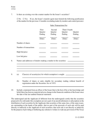 Form 133.6 Secondary Trading Exemption Renewal Notice - Texas, Page 3