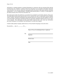 Form 133.16 Texas Crowdfunding Portal Withdrawal of Registration - Texas, Page 2