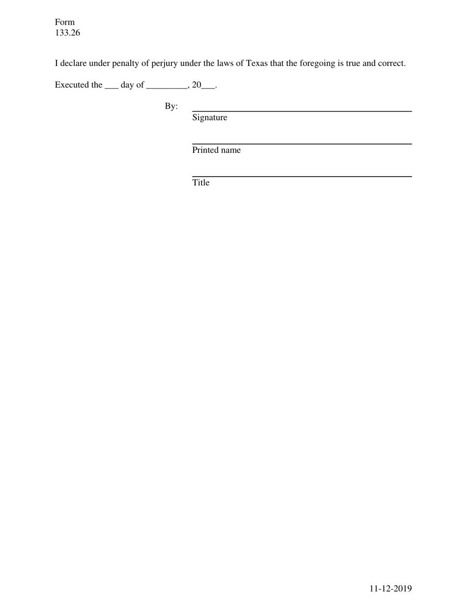 Form 133.26 Request for Determination of Money Market Fund Status for Federal Covered Securities (Pursuant to 123.3(C)) - Texas, Page 3