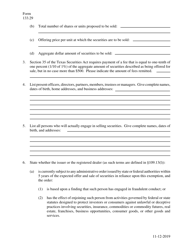Form 133.29 Intrastate Exemption Notice (109.13(L)) - Texas, Page 2