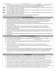Independent Cannabis Testing Laboratory Application Checklist - Utah, Page 3