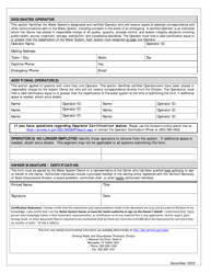 Public Water System Officials Contact Form - Vermont, Page 2