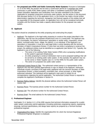 Instructions for Public Water System Construction Permit Application - Vermont, Page 3