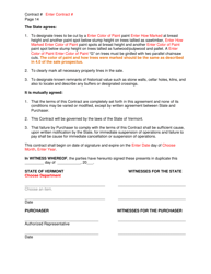 Timber Sale Contract Template - Vermont, Page 14