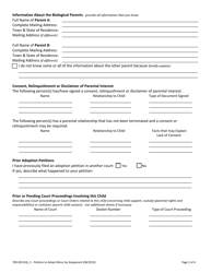 Form 700-00131B_C Petition to Adopt Minor by Stepparent or Domestic Partner of Custodial Parent - Vermont, Page 2