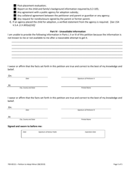 Form 700-00131 Petition to Adopt Minor Child - Vermont, Page 5