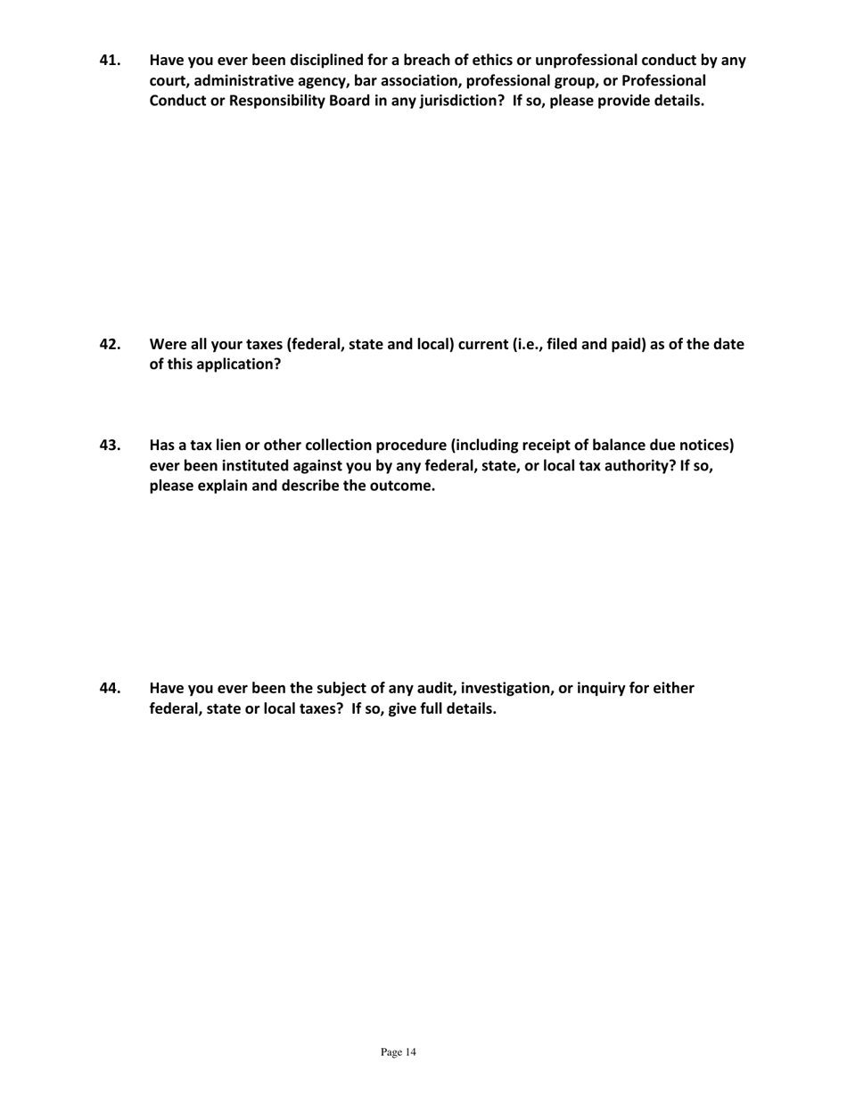 Application for Candidates for Magistrate - Vermont, Page 14