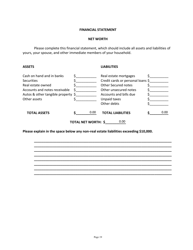 Application for Candidates for Superior Court Judge - Vermont, Page 19
