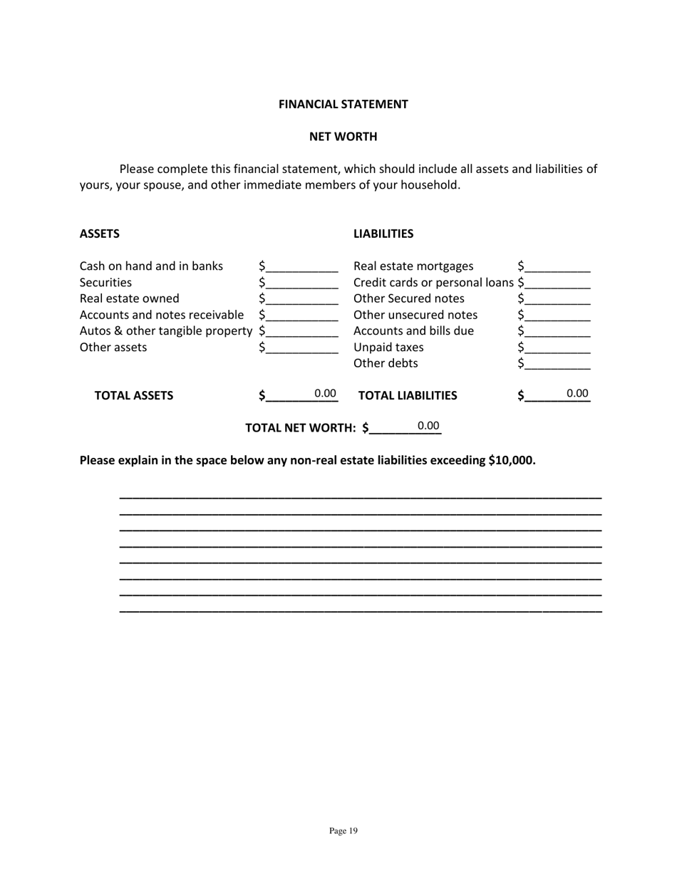 Application for Candidates for Superior Court Judge - Vermont, Page 19