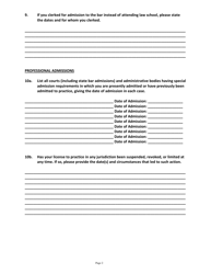 Application for Candidates for Superior Court Judge - Vermont, Page 2