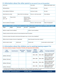 Form OCS202A Application for Child Support Services - Vermont, Page 4