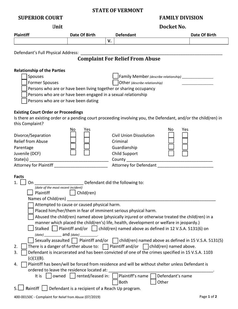 Form 40000150C Fill Out, Sign Online and Download Fillable PDF