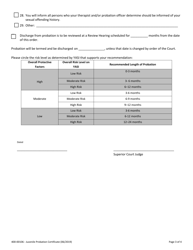 Form 400-00106 Juvenile Probation Certificate - Vermont, Page 3