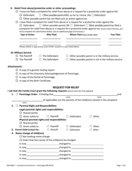 Form 400-00817 Summons and Verified Complaint to Establish Parentage and Related Obligations - Vermont, Page 7
