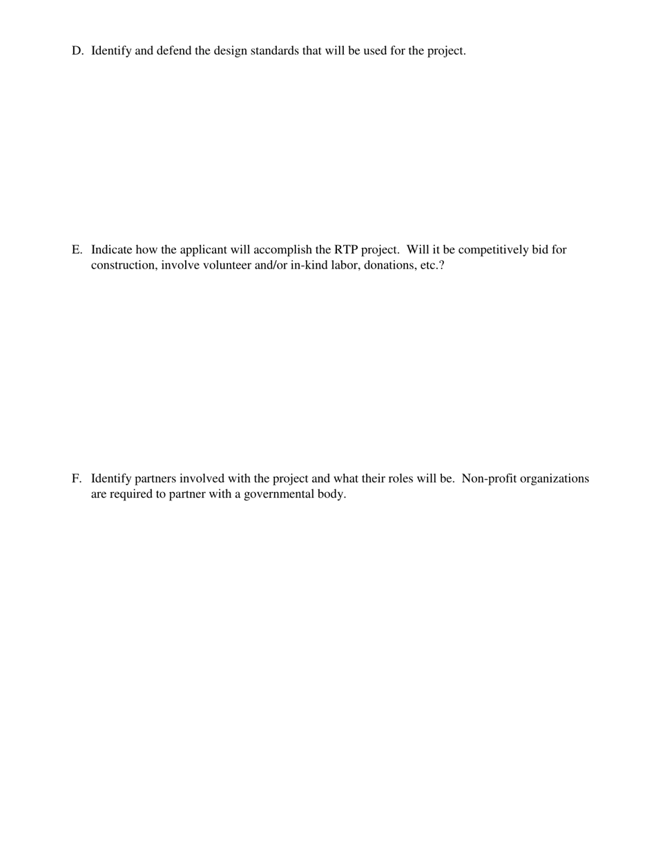 Form DCR199-195 Recreational Trails Program Application - Virginia, Page 5