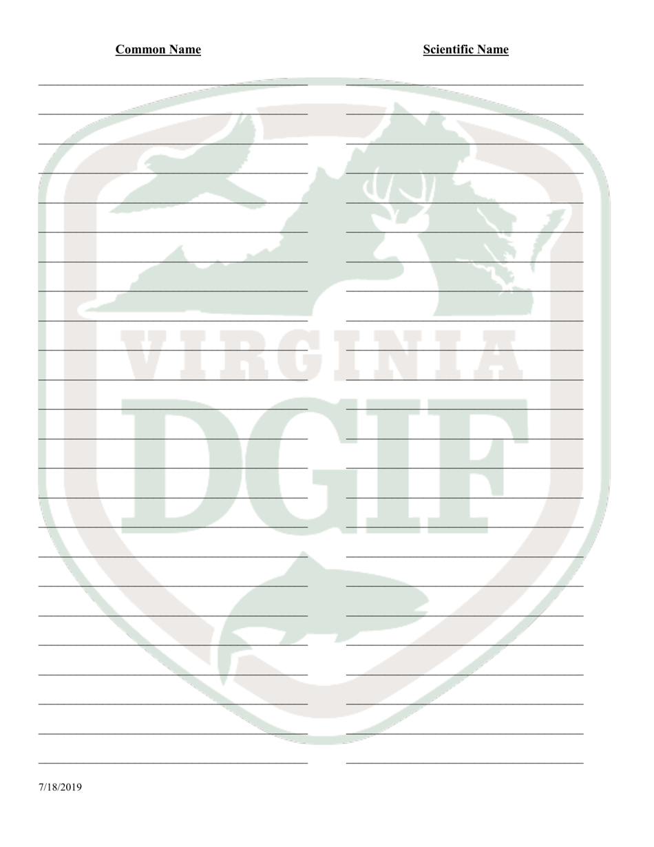 Application to Hold and Sell Certain Fish, Snakes, Snapping Turtles,  Hellgrammites for Sale - Virginia, Page 4