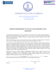 Request for Permission to Use the &quot;swam-Certified&quot; Logo - Virginia