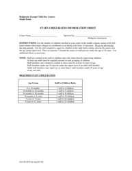 Document preview: Form 032-05-0979-02 Staff-Child Ratio Information Sheet - Virginia