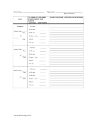 Form 032-05-0979-02 Staff-Child Ratio Information Sheet - Virginia, Page 3