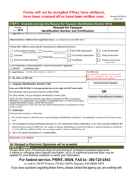 Washington Statewide Payee Form - Washington, Page 2