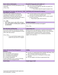 DCYF Form 05-003 Community Funded Eceap Provider Application - Washington, Page 2