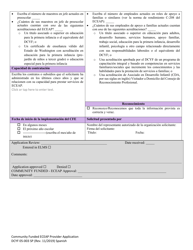 DCYF Formulario 05-003 Eceap Financiado Por La Comunidad Solicitud De Proveedor - Washington (Spanish), Page 3