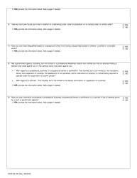 DCYF Form 09-165 Portable Background Check Application - Washington, Page 3