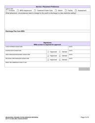 DCYF Form 10-166A Behavioral Rehabilitation Services (Brs) Referral - Washington, Page 8