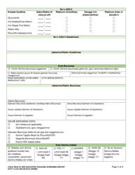 DCYF Form 14-444 Child Health and Education Tracking Screening Report - Washington (Oromo), Page 4