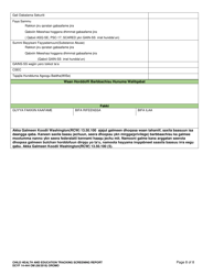 DCYF Form 14-444 Child Health and Education Tracking Screening Report - Washington (Oromo), Page 8