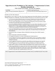 Document preview: DCYF Form 15-952 Notice to Parents and Guardians - Safe Sleep Non-compliance - Washington (Somali)