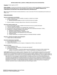 DCYF Formulario 17-041A Solicitud De Registros - Washington (Spanish), Page 2