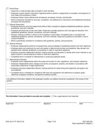 Form DOC03-417IT Position Review Request - Information Technology - Washington, Page 7