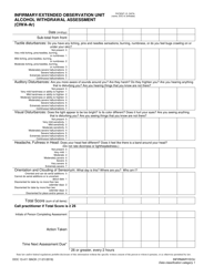 Form DOC13-411 Infirmary/Extended Observation Unit Alcohol Withdrawal Assessment (Ciwa-Ar) - Washington, Page 2