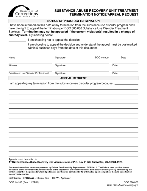 Form DOC14-188  Printable Pdf