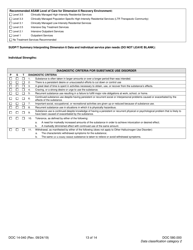 Form DOC14-040 Substance Use Disorder Assessment - Washington, Page 13