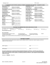 Form DOC14-040 Substance Use Disorder Assessment - Washington, Page 14