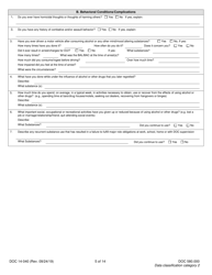 Form DOC14-040 Substance Use Disorder Assessment - Washington, Page 5