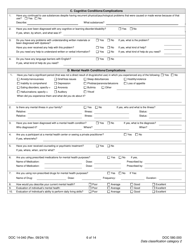 Form DOC14-040 Substance Use Disorder Assessment - Washington, Page 6